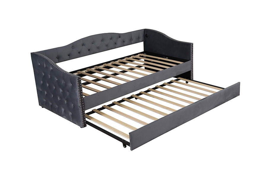 تخت خواب چند منظوره N17 عملکرد ذخیره سازی مبل تخت خواب شو Trundle