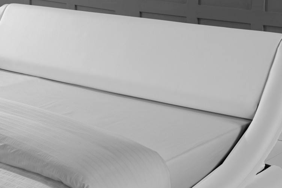 1140 چوبی PU چرم مصنوعی تخت تخت وبهلسترد