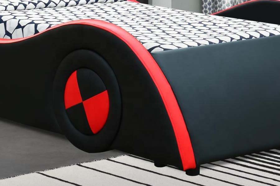 1497 S-shape Super Racing Style Car تخت برای بچه ها