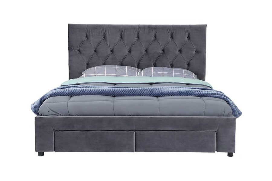 قاب تخت ذخیره‌سازی روکش دار با پایه چوبی 1406D Velvet King