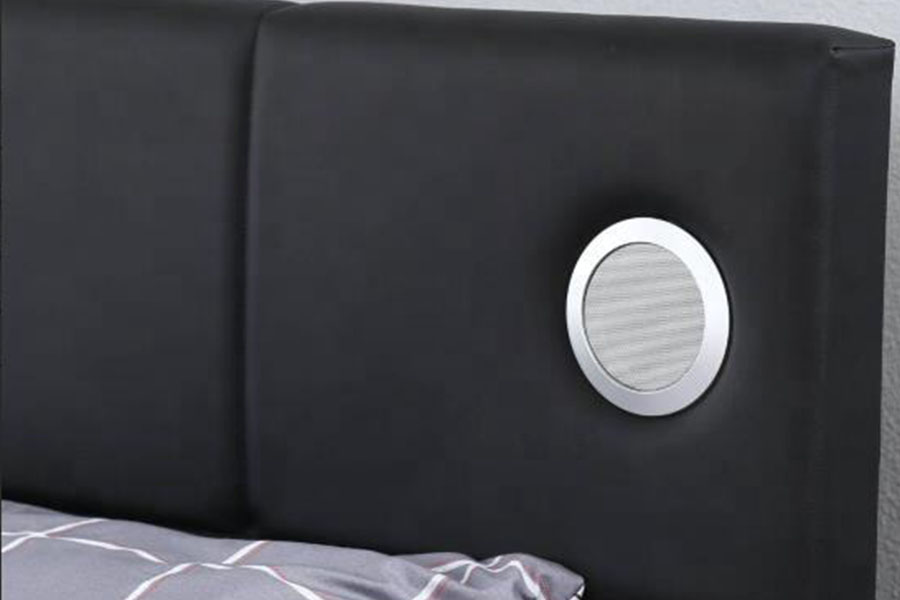 1239-1GS PU-چرمی LED موسیقی-بلندگو قاب تخت ذخیره سازی آسانسور گازی